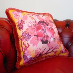Reef Pillow - Pink/Orange - thumbnail 2