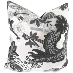 Smoke Schumacher Chiang Mai Dragon With Lantern Decorative Pillow Covers, Toss Pillow, Accent Throw Sham - thumbnail 1