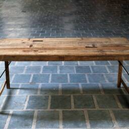 Timeless Elegance The Vintage Reclaimed Wood Dining Table - thumbnail 2