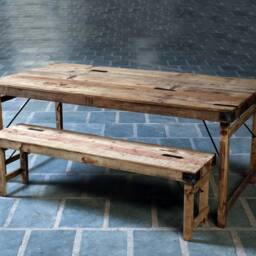 Timeless Elegance The Vintage Reclaimed Wood Dining Table - thumbnail 3