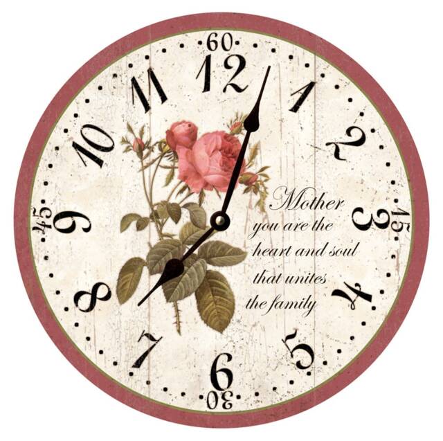 Customizable Rose Clock - Perfect Anniversary Or Birthday Gift - image 1