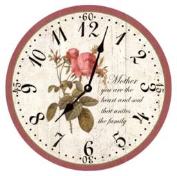 Customizable Rose Clock - Perfect Anniversary Or Birthday Gift