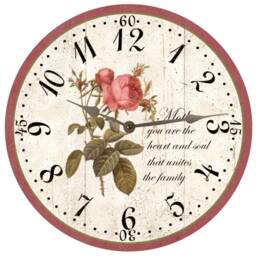 Customizable Rose Clock - Perfect Anniversary Or Birthday Gift - thumbnail 2