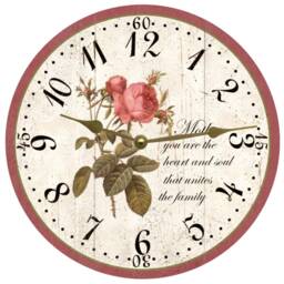 Customizable Rose Clock - Perfect Anniversary Or Birthday Gift - thumbnail 3