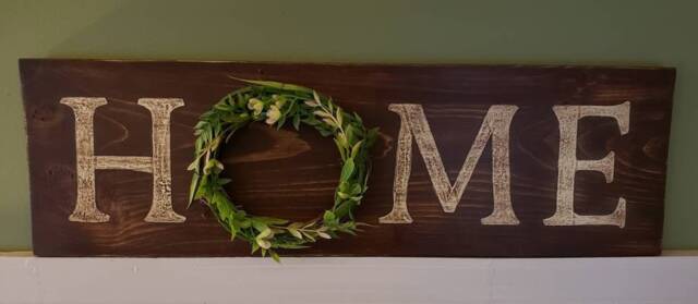 Rustic Country Farmhouse Style Stained Wooden Sign, Home Decor, Wall Decor - image 1