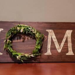 Rustic Country Farmhouse Style Stained Wooden Sign, Home Decor, Wall Decor - thumbnail 2