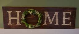 Rustic Country Farmhouse Style Stained Wooden Sign, Home Decor, Wall Decor - thumbnail 1