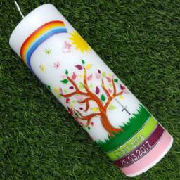 Baptismal Candle Tree Of Life, Incl. Inscription - thumbnail 3