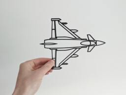 Eurofighter Typhoon - Wall Art Hanging Decoration Home Decor Black Printinghive - thumbnail 1