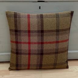 Tartan Throw Pillow Covers Balmoral Wool Effect, Feather Filled - Set Of 2 - thumbnail 2