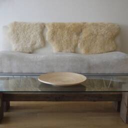 Reclaimed Barn Wood Coffee Table With Glass Top. Modern Rustic Cocktail - thumbnail 2