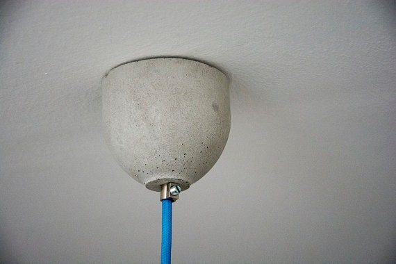 Concrete Ceiling Cup - Rose , For Pendant Light - image 1
