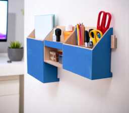 Modern Blue Wall Organizer - thumbnail 1