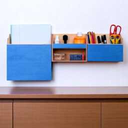 Modern Blue Wall Organizer - thumbnail 3