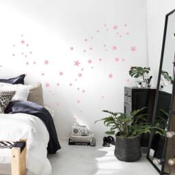 Black Star Wall Decals, Set Of 45 Or 90 Mixed Size Star Decals, 2, 5 Up To 10 cm Sized, Stickers, Kids Room Nursery Decor - thumbnail 3