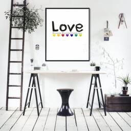 Wall Art Print Love Is All That Matters/Love Wall Decor, Pride Prints, Digital Print Instant Download - thumbnail 2