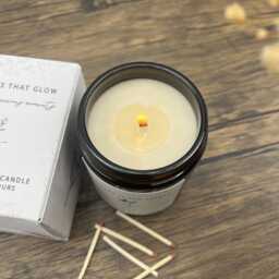 Personalised Birth Flower Gift Candle, Birthday For Her, February Flower, Friend - thumbnail 2