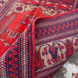 2'6x3'9 Wool Prayer Rug - Authentic Hand-Knotted Persian Carpet Oriental Mosque Design With Floral Motif Islamic Mat Present - thumbnail 2