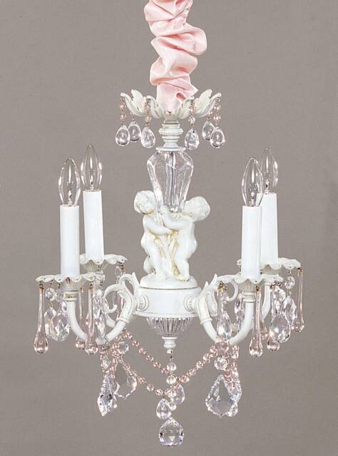 Gorgeous Mini Cherub Chandelier Made To Order, Custom Colors Available Nursery Mini Chandelier - image 1