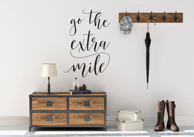 "Vinyl Wall Decal ""Go The Extra Mile" - image 1