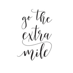 "Vinyl Wall Decal ""Go The Extra Mile" - thumbnail 2