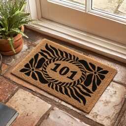 House Number Rug - Boho Apartment Finds Personalized Decor For Your Home Housewarming Gift Flat - thumbnail 2