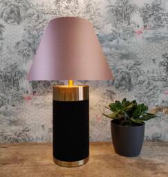 Light Pink Empire Lampshade in Satin - Choice Of Lining - thumbnail 1