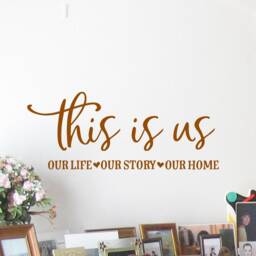 This Is Us Vinyl Wall Decal, Home Decor Sign - thumbnail 2