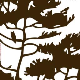 Pine Tree Wall Decal Canadian Forest Animals Nursery Decor - thumbnail 3