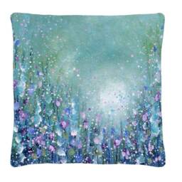 Cornflower-Blue-Flower-Cushion-40cmx40cm-Free Delivery-Pillow-Bright Cushion Cover-Colourful Cushion-Birthday Gift-Original Cover - thumbnail 1