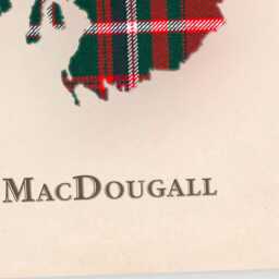 Clan Macdougall Scottish Tartan Map - Of Scotland Family Wall Decor, Ready To Hang - thumbnail 4