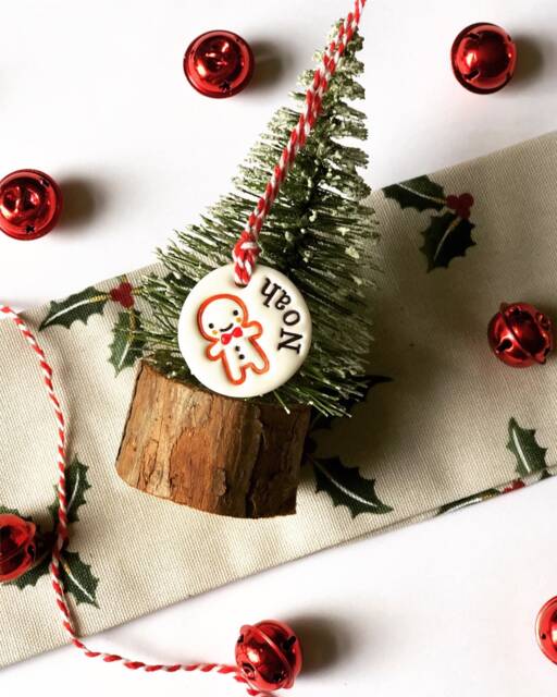 Christmas Tree Decoration - Bauble, Handmade, Personalised Gift, Xmas, Gingerbread, Present