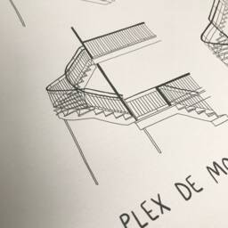 Montreal's Plex Outdoor Stairs/18x24 - thumbnail 2