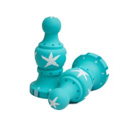 Finials - Pair Of Custom Hand Painted For Curtain Rod Tropical Nautical Ocean Beach Or Any Theme