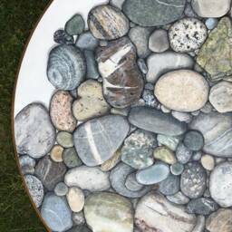 49 Shades Of Gray Stone Table - thumbnail 4