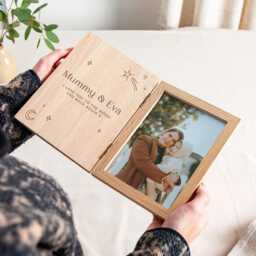 Shooting Star Personalised Wooden Photo Frame - Mother's Day Gift - thumbnail 1