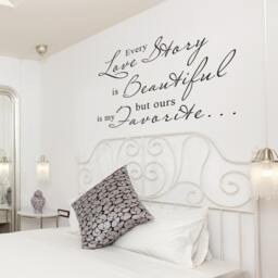 Love Story Wall Quotes Romantic Vinyl Words Bedroom Decal Art Stickers - 005 - thumbnail 1