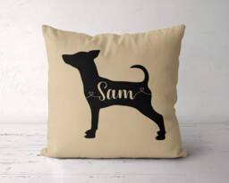 Custom Miniature Pinscher Pillow, Personalized Pillow Case, Min Pin Dog, Christmas Birthday Gift For Lover Owner - thumbnail 1