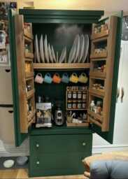 Felix Handcrafted Pantry Larder Coffee Station - Custom Colour Choice