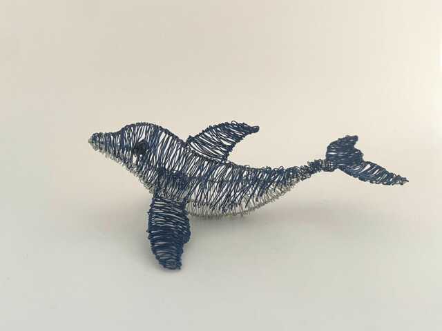 Dolphin Sculpture Flipper Unique Animal Lover Gift - image 1