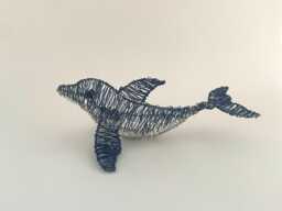Dolphin Sculpture Flipper Unique Animal Lover Gift - thumbnail 1