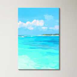 Maldives Villas 3 Panel Split Canvas Wall Art Tropical Ocean Paradise Turquoise Sea Oil Painting Framed Home Decor Travel Gift - thumbnail 4