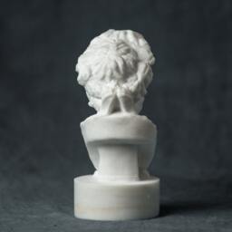 Marble Bust Of Asclepius Carved Greek Marble Statue Figurine Artist Sculpture - thumbnail 3
