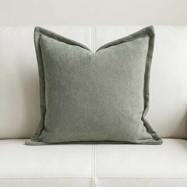 Extra Large 60 X cm Cushions Square Living Room Scatter Decorative Cushion Minimalist Plain Green - image 1