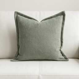 Extra Large 60 X cm Cushions Square Living Room Scatter Decorative Cushion Minimalist Plain Green - thumbnail 1