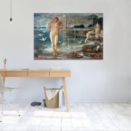 The Renaissance Of Venus, Walter T. Crane Wall Art, Hangins , Home Decor, Canvas Print Art Framed - thumbnail 3