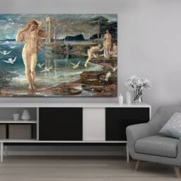 The Renaissance Of Venus, Walter T. Crane Wall Art, Hangins , Home Decor, Canvas Print Art Framed - thumbnail 2