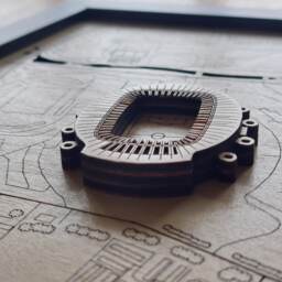 Etihad Stadium Wall Art Laser Engraved Wood, Manchester City Fc Gift - thumbnail 2