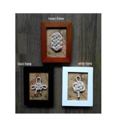 Sailor Knot Shadow Frame, Nautical Knot, Framed Nautical Knots, Wall Decor 5.9x4.33Inch - thumbnail 1