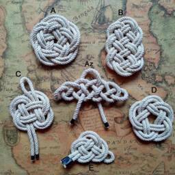 Sailor Knot Shadow Frame, Nautical Knot, Framed Nautical Knots, Wall Decor 5.9x4.33Inch - thumbnail 2
